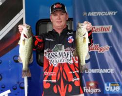 Fourth-place boater Shawn Gordon found flipping most productive.