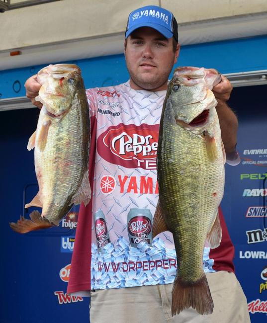 Local pro Michael Neal rose to third after catching 22 pounds, 14 ounces Friday.