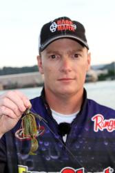 Flipping a jig will be the dominant tactic for fourth-place boater Shawn Gordon.
