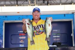 Local boater  Corey Bradley fished deep and took third place.