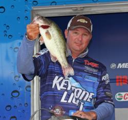 Keystone Light pro  Chad Grigsby caught his fish on a Texas-rigged Senko.