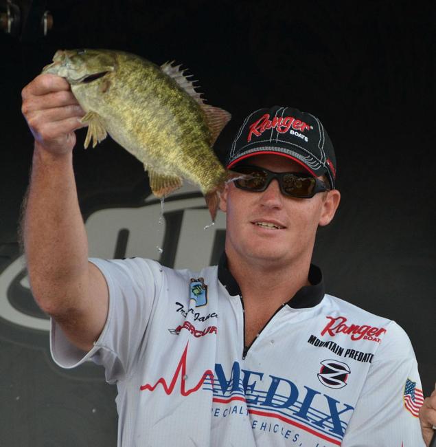 Trevor Jancasz caught a 14-pound, 5-ounce limit Saturday and rose from fifth to fourth.