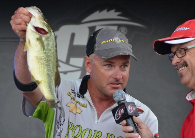 Heath Wagner slipped from first to third after catching 13 pounds, 4 ounces on day three.