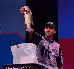 Co-angler Bryan New took fourth place with a two-day total of 17-5. 
