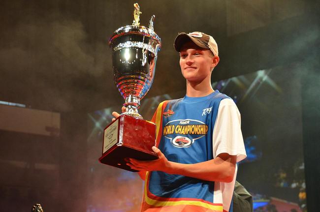 In the 11 to 14 age bracket, Luke Loewe, 14, of Wisconsin, captured the TBF Junior World Championship title. 