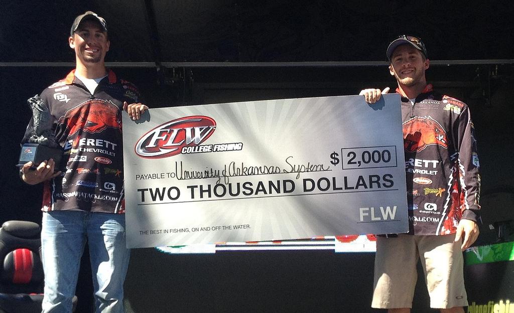Image for University Of Arkansas Wins Inaugural FLW College Fishing Open on Kentucky Lake