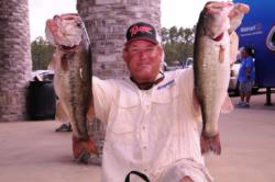 Tommy Dickerson of Orange, Texas, rounds out the top five with a two-day total of 31 pounds, 12 ounces.