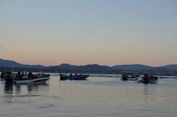The first flight is off to start the first day of competition on Clear Lake.