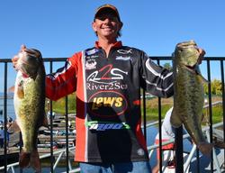 Rounding out the top-five pros is Billy Hines who holds a two-day total weight of 48 pounds, 15 ounces.