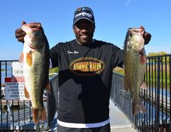Co-angler Dante Ray of Sparks, Nev., whacked 24 pounds, 6 ounces on day two to claim the lead with a two-day total weight of 43-12. 