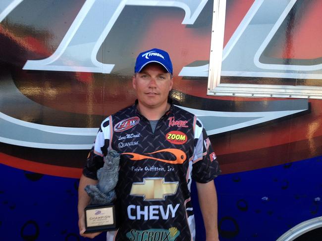 Co-angler Lucas McDaniel of Fishers, Ind., won the Walmart BFL Regional Championship on Kentucky Lake on Oct. 12 with a total, three-day catch of 46 pounds, 13 ounces. For his win, McDaniel netted a brand new Ranger Z519 bass boat with a 200 HP outboard engine.