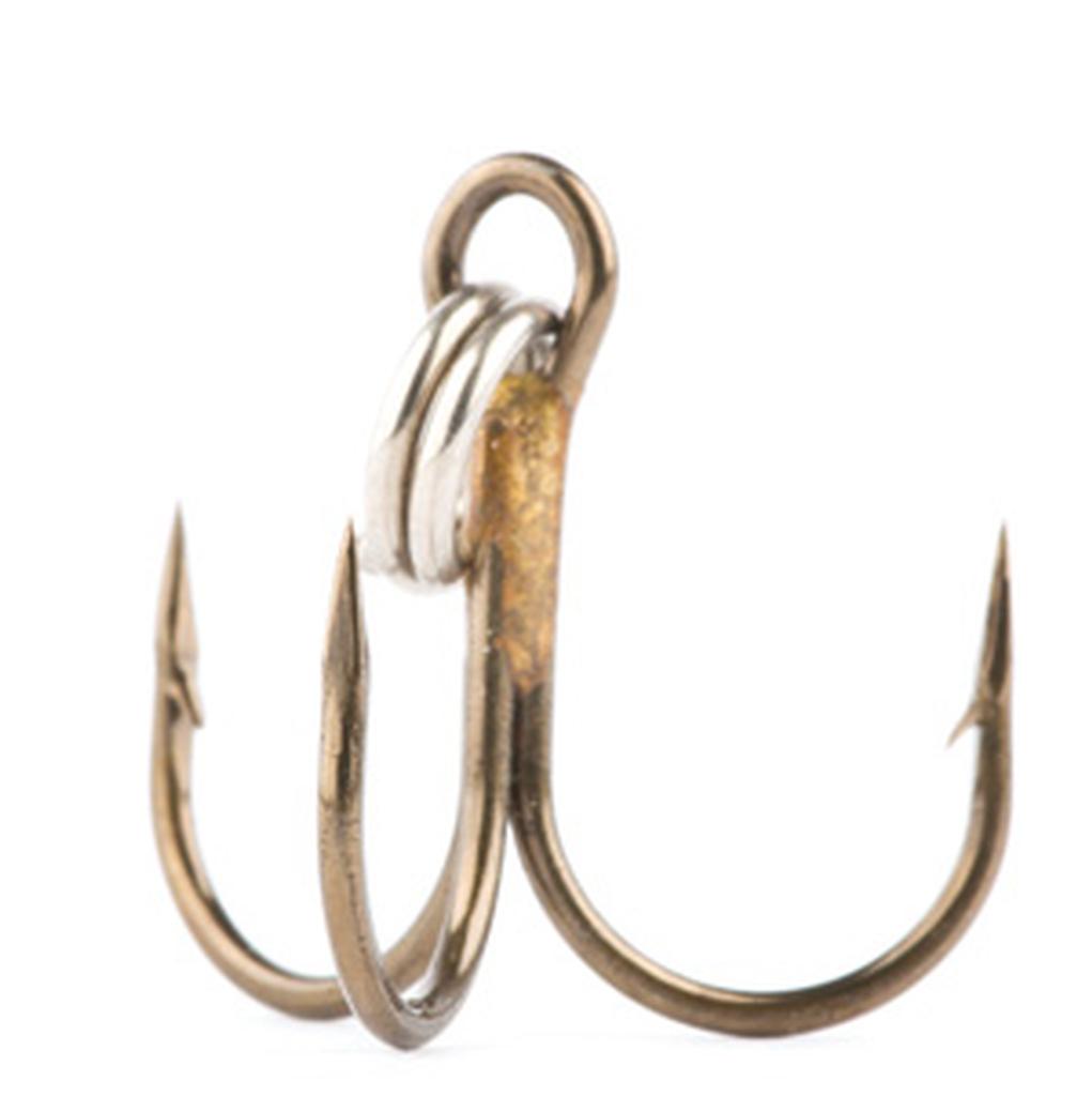 Treble Hook, Round Bend - Bronze 10