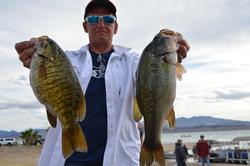 Pro Gary Pinholster of Lake Havasu, Ariz., netted a catch of 35 pounds, 3 ounces to head to the finals in fourth place.