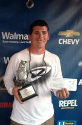 Co-angler Devin York of Sarasota, Fla., won the March 1 Gator Division event on Lake Okeechobee with a limit weighing 25 pounds, 8 ounces. York was awarded nearly $3,000 for his victory.