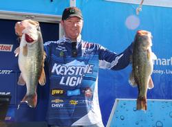 Chad Grigsby of Maple Grove, Minn., broke the 20-pound mark on day one and then added 23 pounds, 13 ounces to it today for a two-day total of 44 pounds, 1 ounce for fourth place.