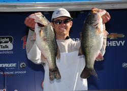 Bradford Beavers of Ridgeville, S.C., also stunned the weigh-in crowd on day two with a 32-pound limit, rocketing him into second place with a three-day total of 45 pounds, 2 ounces.