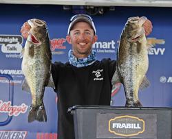 Fourth-place pro Lance Duff leveraged prespawn action for his day-one catch.