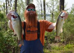 Co-angler Stephen Crawley took over the leader position with a 26-6 two day total.