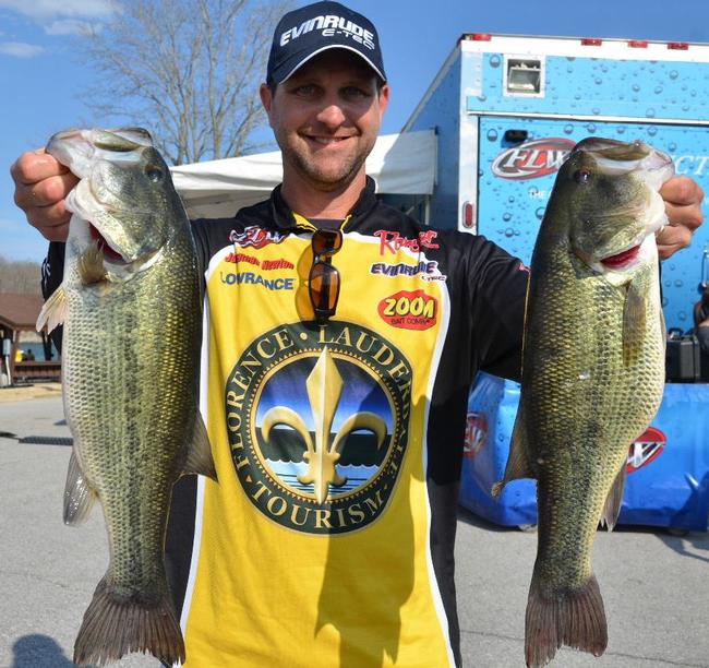 Jonathan Newton tied for eighth after day one with 14 pounds, 7 ounces.
