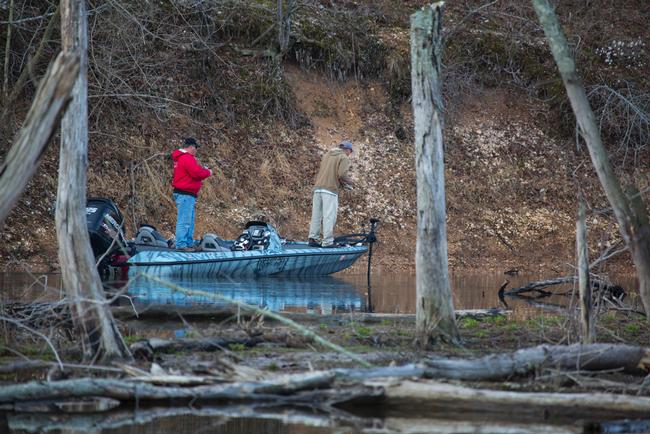 Steve Kennedy had to grind it out in the second round, settling for an 8-11 stringer that dropped him from 3rd to 19th place. Will his fish replenish for Saturday