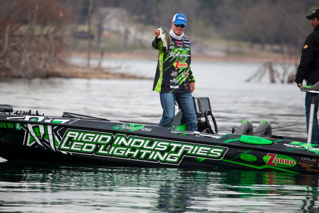 Adrian Avena stayed in the title hunt Friday with a limit of 9-13 that moved him to 11th place.