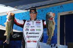 Brad Knight walloped the biggest limit of the tournament on day two -- 29-15 -- to move into second place.