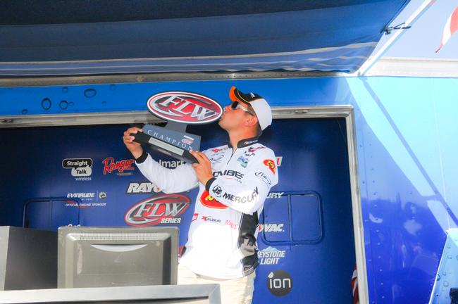 Jonathan Henry of Grant. Ala., wins the Rayovac FLW Series event on Lake Guntersville with a three-day total of 77 pounds, 8 ounces.