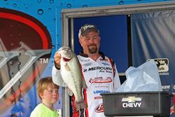 A morning topwater bite proved valuable for fifth-place boater George Kapiton.