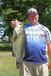 Big Bass honors on the co-angler side went to Zachary Francis, who caught this 5-5.