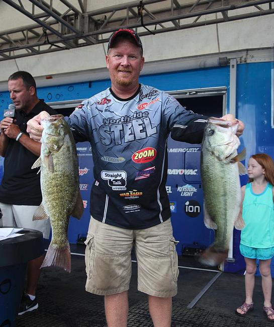 Kerry Milner weighed 37-10 over the first two days of the FLW Tour event on Kentucky Lake. He didn't make the Cup but nonetheless had a very good rookie season on Tour.  