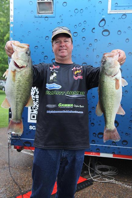 Skip Johnson actually improved his weight on day two and will hit the water on day three in 4th place. 