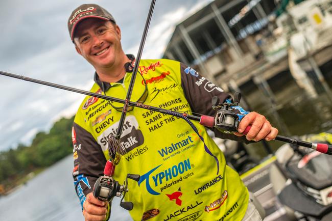 Scott Canterbury utilized a jig and a big worm to produce his catches.