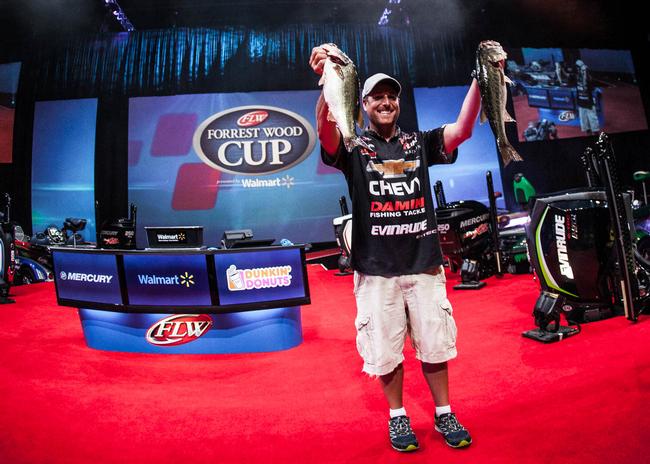 Tied for second is one of the best shallow junk-fishermen on Tour: Chevy pro Bryan Thrift.