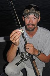 Virginia's Brandon Stapleton will use a short spinning outfit to make precise casts with a small frog.