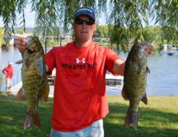 Terry Fitzpatrick rounds out the top places with his 15-13 catch of smallies.