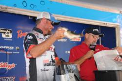 Clark Reehm of Huntington, Texas, finished third with a three-day total of 41 pounds, 1 ounce.  