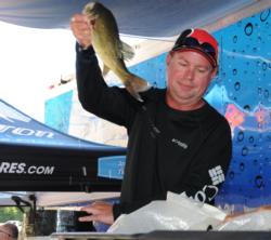 Co-angler Robert Davis of Lufkin, Texas, finished third with a three-day total of 37 pounds, 7 ounces. 