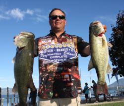 Henderson, Nev., pro Clayton Meyer took fifth place on day one of the Rayovac FLW Series event on Clear Lake.