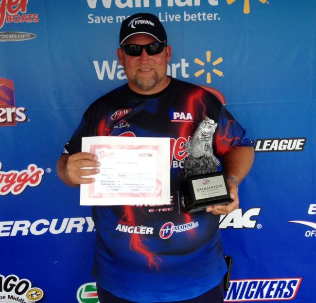 Tim Smiley of White Pine, Tenn., won the Oct. 9-11 Walmart BFL Regional on Lake Cherokee with a three-day total weight of 34 pounds, 7 ounces. For his efforts, Smiley was awarded a Ranger Boat with a 200 horsepower engine and Chevy 1500 Silverado.