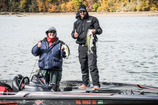 Birge and Ryan Bowman, his co-angler, were both catching them on day three of the Rayovac FLW Series Championship on Wheeler Lake. 