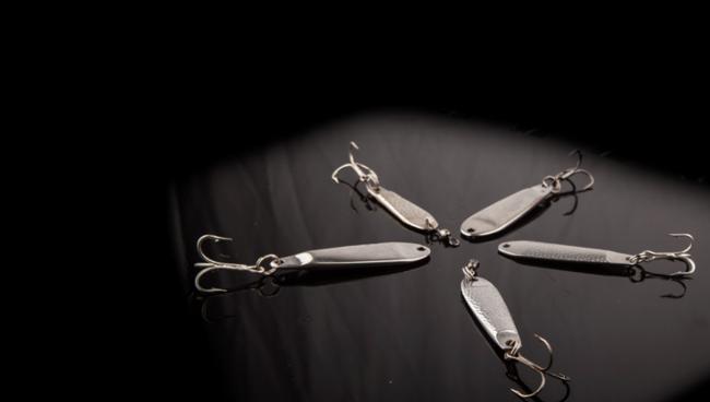 There are a lot of similar jigging spoons, but Anthony Gagliardi prefers a Hopkins Little Shorty.