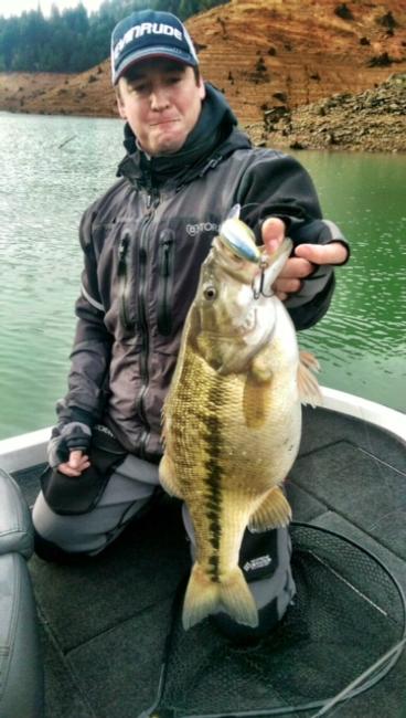 Meyer lands one that ate a Strike King 10XD.