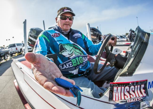 Tim Frederick fished his way into the top 10 with a bruiser-colored Missile Baits Baby D Bomb.