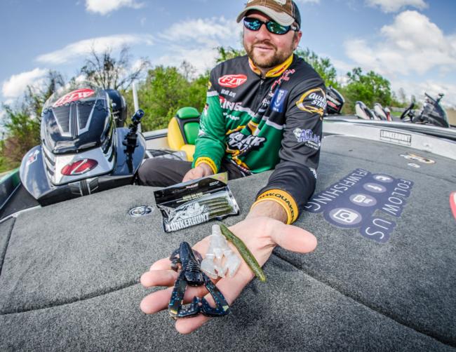 Sight-fishing guru Matt Arey threw a variety of Lunkerhunt baits. The Lunker Bug, Lunker Craw and Lunker Stick carried Arey to third place.