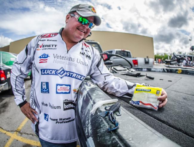 Watson kept it simple with a Luck-E-Stirke G3 tube and Ringmaster for his baits of choice when sight-fishing.