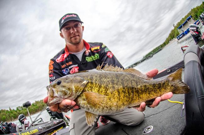 Yowzers, that's a big smallie for Zack Birge.