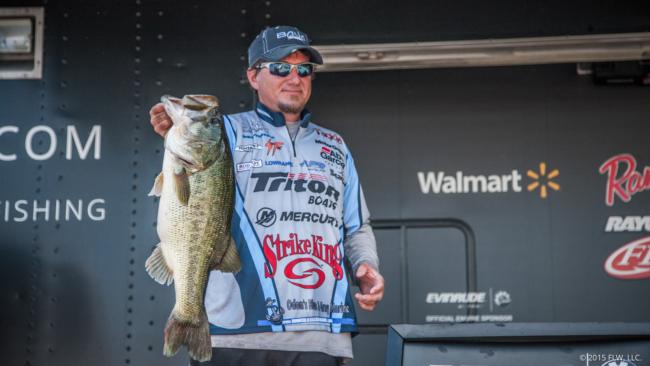 Brent Anderson caught the big bass on day one, a monster that tipped the scale at 9-3! 