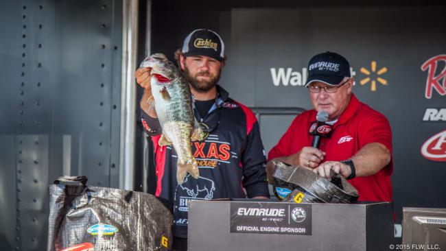 John Hunter seemed to be able to dial up some big bites each day, but he couldn't fill it out enough for the title. As it was, Hunter finished fifth with 40-9. 