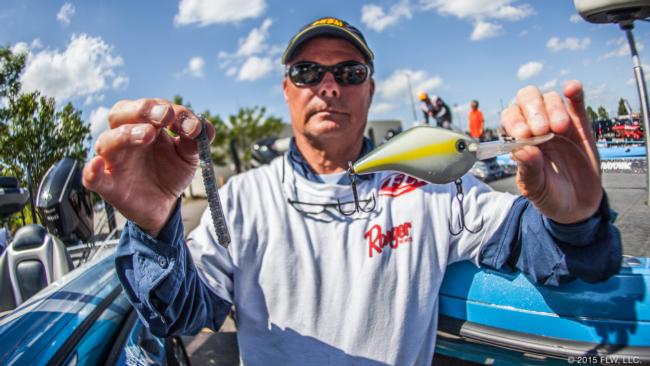 Though he nearly cracked 28 pounds on the first day, Bobby Padgett fell off from there and finished seventh. His baits of choice were a Profound Outdoors Z-Boss 25 and a Carolina-rigged Zoom Centipede in the smoke color with blue flake. 
