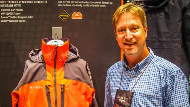 Brand Communication Manager Rick Hohn is excited about the new ProDry line of rainwear from Simms. It's lighter in weight and well-suited for dealing with thunderstorms that pop up in the summer. SimmsFishing.com